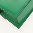 JACQUEMUS Hand Bag Leather 2way Green Gold Auth 128507M-15