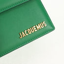 JACQUEMUS Hand Bag Leather 2way Green Gold Auth 128507M-17