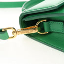 JACQUEMUS Hand Bag Leather 2way Green Gold Auth 128507M-18