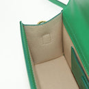JACQUEMUS Hand Bag Leather 2way Green Gold Auth 128507M-23
