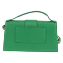 JACQUEMUS Hand Bag Leather 2way Green Gold Auth 128507M-3
