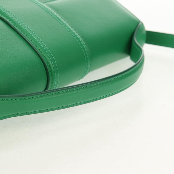 JACQUEMUS Hand Bag Leather 2way Green Gold Auth 128507M