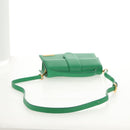 JACQUEMUS Hand Bag Leather 2way Green Gold Auth 128507M-9