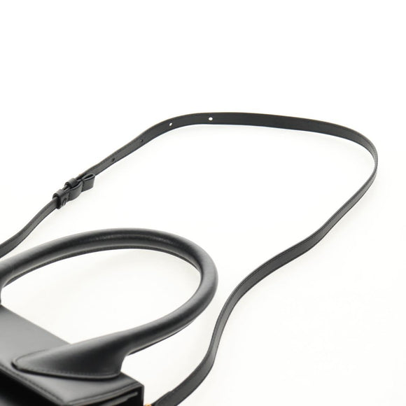 JACQUEMUS Hand Bag Leather 2way Black Gold Auth 128508M