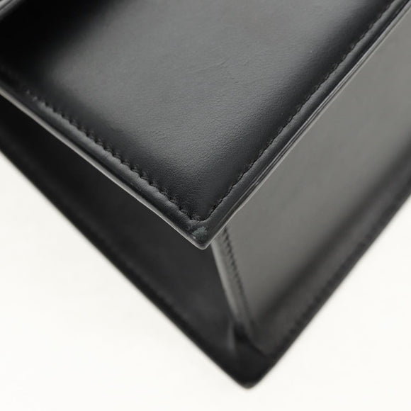 JACQUEMUS Hand Bag Leather 2way Black Gold Auth 128508M