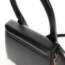 JACQUEMUS Hand Bag Leather 2way Black Gold Auth 128508M-6