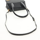 JACQUEMUS Hand Bag Leather 2way Black Gold Auth 128508M-8