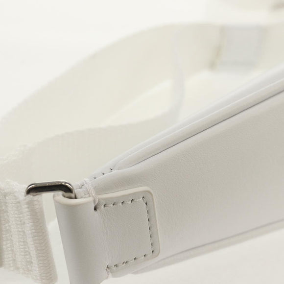 JACQUEMUS × NIKE Hand Bag Leather White Silver Auth 128509M