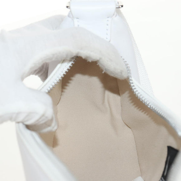 JACQUEMUS × NIKE Hand Bag Leather White Silver Auth 128509M