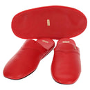 LOUIS VUITTON LVxSupreme Hugh Slipper Leather 10 Red LV Auth 128510M-1