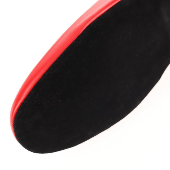 LOUIS VUITTON LVxSupreme Hugh Slipper Leather 10 Red LV Auth 128510M