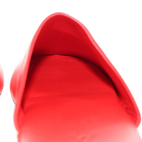 LOUIS VUITTON LVxSupreme Hugh Slipper Leather 10 Red LV Auth 128510M