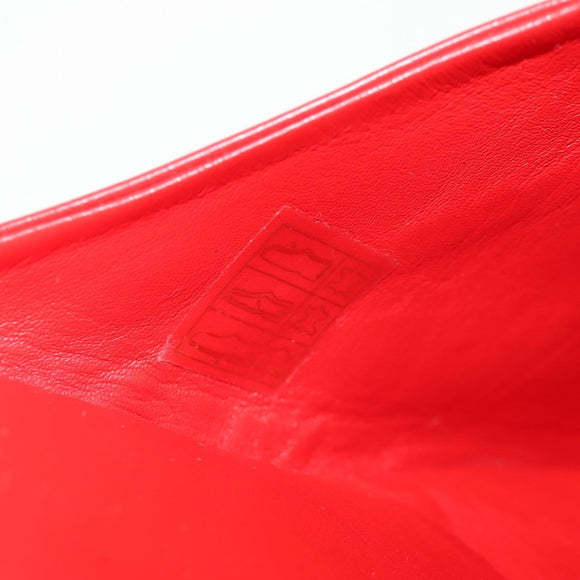 LOUIS VUITTON LVxSupreme Hugh Slipper Leather 10 Red LV Auth 128510M