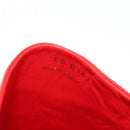 LOUIS VUITTON LVxSupreme Hugh Slipper Leather 10 Red LV Auth 128510M-15