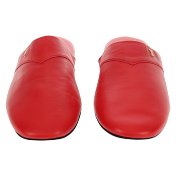 LOUIS VUITTON LVxSupreme Hugh Slipper Leather 10 Red LV Auth 128510M - 0