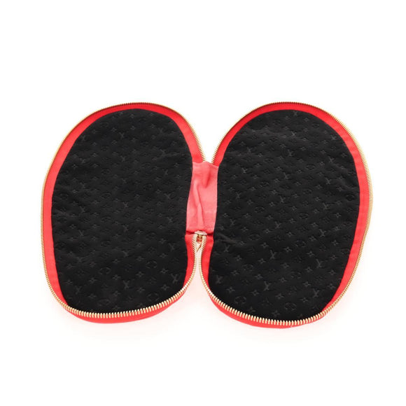 LOUIS VUITTON LVxSupreme Hugh Slipper Leather 10 Red LV Auth 128510M