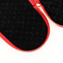 LOUIS VUITTON LVxSupreme Hugh Slipper Leather 10 Red LV Auth 128510M-25