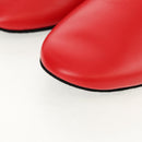 LOUIS VUITTON LVxSupreme Hugh Slipper Leather 10 Red LV Auth 128510M-8