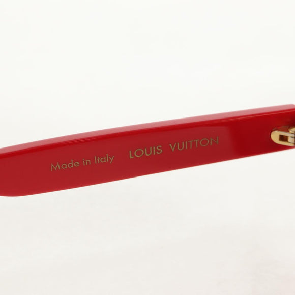 LOUIS VUITTON LV × Supreme Sunglasses plastic Red LV Auth 128513M