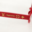 LOUIS VUITTON LV × Supreme Sunglasses plastic Red LV Auth 128513M-7