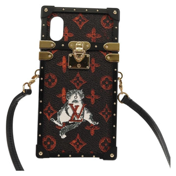 LOUIS VUITTON Catgram iPhone X iPhone XS Eye Trunk iPhone M63891 LV Auth 128518M - 0