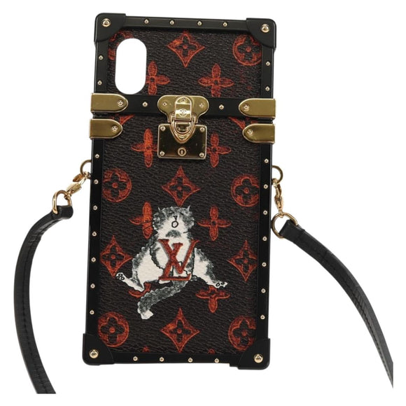 LOUIS VUITTON Catgram iPhone X iPhone XS Eye Trunk iPhone M63891 LV Auth 128518M