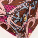 PRADA Flower Canapa PM Hand Bag Canvas 2way Purple Gold Auth 128519M-19