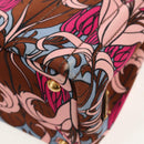 PRADA Flower Canapa PM Hand Bag Canvas 2way Purple Gold Auth 128519M-22