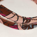 PRADA Flower Canapa PM Hand Bag Canvas 2way Purple Gold Auth 128519M-8