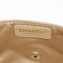 CHANEL Chain Matelasse Shoulder Bag Satin Gold CC Auth 128521M-23