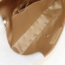 CHANEL Chain Matelasse Shoulder Bag Satin Gold CC Auth 128521M-9