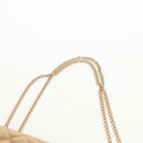CHANEL Chain Matelasse Shoulder Bag Satin Gold CC Auth 128521M-14
