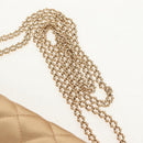 CHANEL Chain Matelasse Shoulder Bag Satin Gold CC Auth 128521M-15