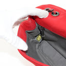 CHANEL Wild Stitch Chain Shoulder Bag Leather Red CC Auth 128522M-23