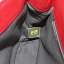 CHANEL Wild Stitch Chain Shoulder Bag Leather Red CC Auth 128522M-25