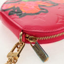 LOUIS VUITTON Vernis Rose Porte Monnaie Chapeau Coin Purse M93690 Auth 128525M-16