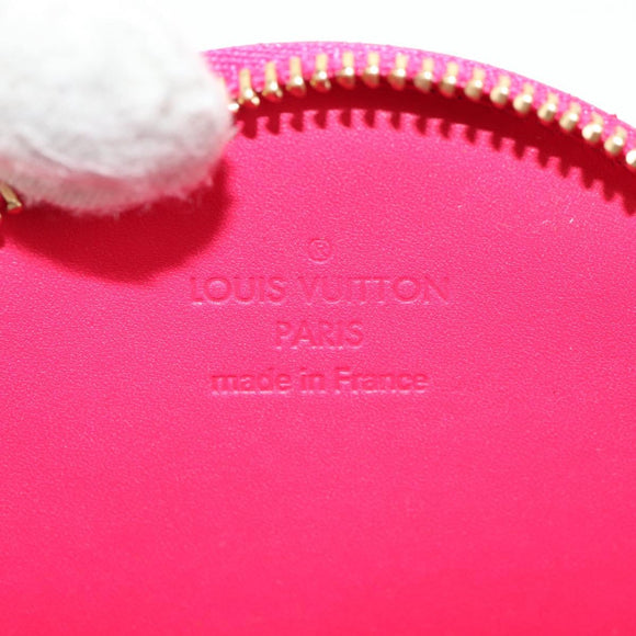 LOUIS VUITTON Vernis Rose Porte Monnaie Chapeau Coin Purse M93690 Auth 128525M