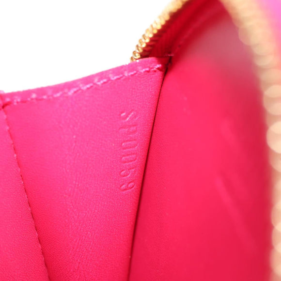 LOUIS VUITTON Vernis Rose Porte Monnaie Chapeau Coin Purse M93690 Auth 128525M