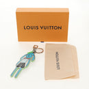 LOUIS VUITTON Porte Cles LV Rabbit Key Ring Leather Blue MP2917 LV Auth 128528M-12