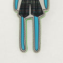 LOUIS VUITTON Porte Cles LV Rabbit Key Ring Leather Blue MP2917 LV Auth 128528M-2