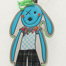 LOUIS VUITTON Porte Cles LV Rabbit Key Ring Leather Blue MP2917 LV Auth 128528M-3