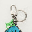 LOUIS VUITTON Porte Cles LV Rabbit Key Ring Leather Blue MP2917 LV Auth 128528M-4