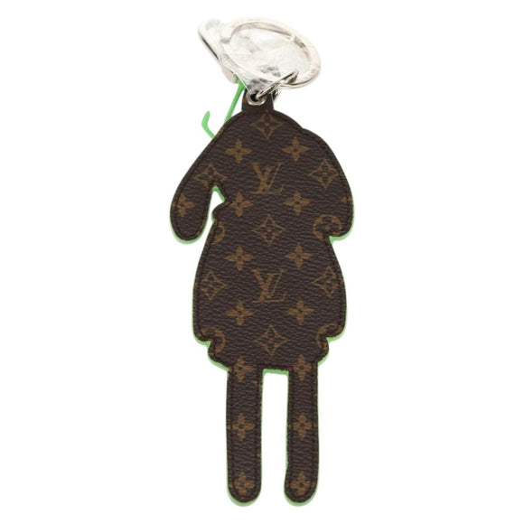 LOUIS VUITTON Porte Cles LV Rabbit Key Ring Leather Blue MP2917 LV Auth 128528M