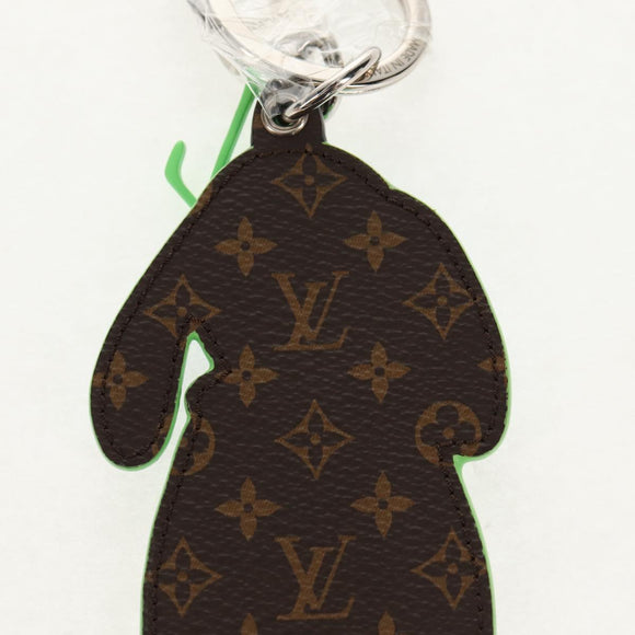 LOUIS VUITTON Porte Cles LV Rabbit Key Ring Leather Blue MP2917 LV Auth 128528M