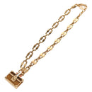LOUIS VUITTON Petite Malle Necklace Bag Motif metal Gold M62814 LV Auth 128529M-2