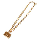 LOUIS VUITTON Petite Malle Necklace Bag Motif metal Gold M62814 LV Auth 128529M-7
