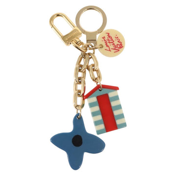 LOUIS VUITTON Porte Cles Aior Beach Key Holder metal Gold M66265 LV Auth 128530 - 0