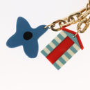 LOUIS VUITTON Porte Cles Aior Beach Key Holder metal Gold M66265 LV Auth 128530-4