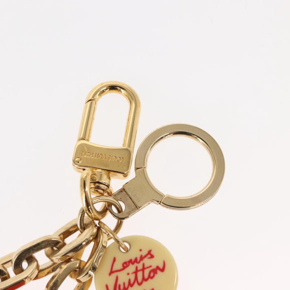 LOUIS VUITTON Porte Cles Aior Beach Key Holder metal Gold M66265 LV Auth 128530