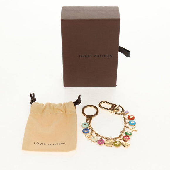 LOUIS VUITTON Porte Cles Chainne Pastille Key Holder Metal M66005 Auth 128531M